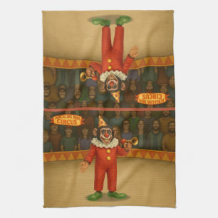 Chester Schimpanse Clown Geschirrtuch
