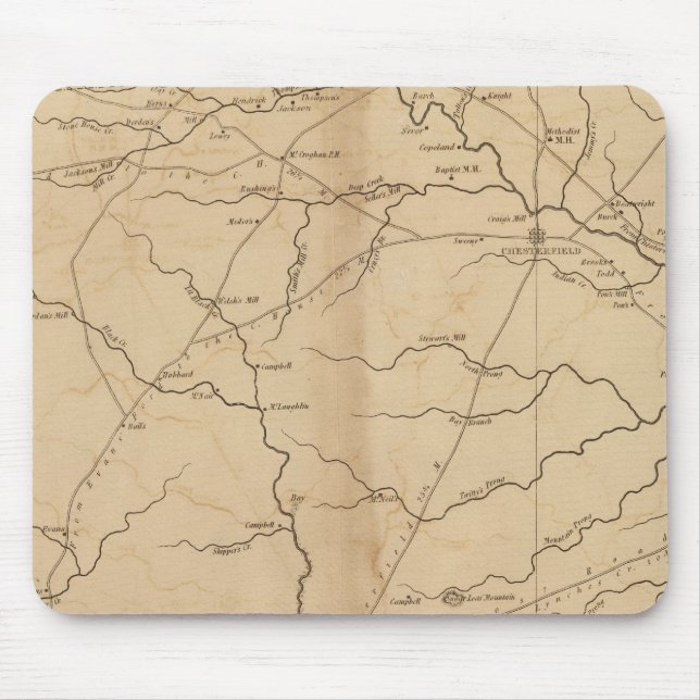 Chesterfield District, South Carolina Mousepad (Vorne)