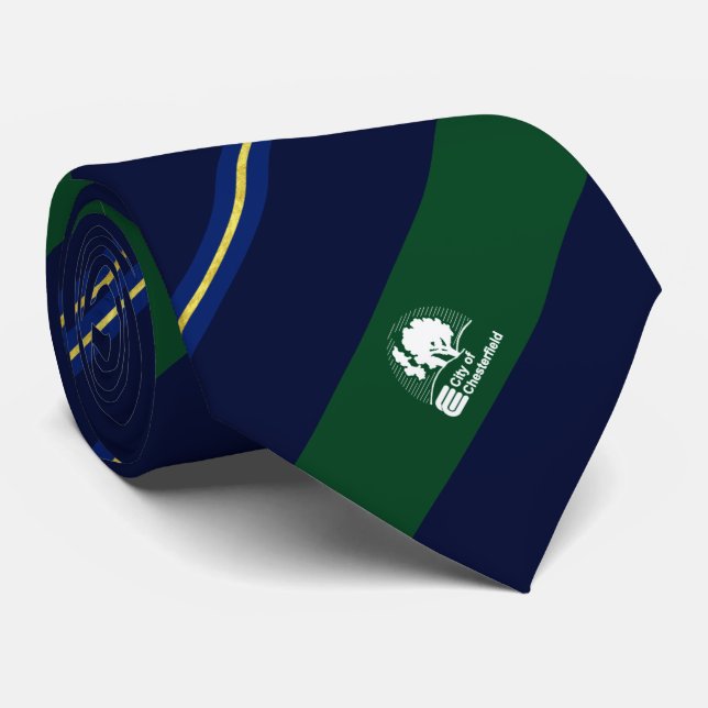 Chesterfield (Missouri) Stadtflagge Neck Tie Krawatte (Gerollt)
