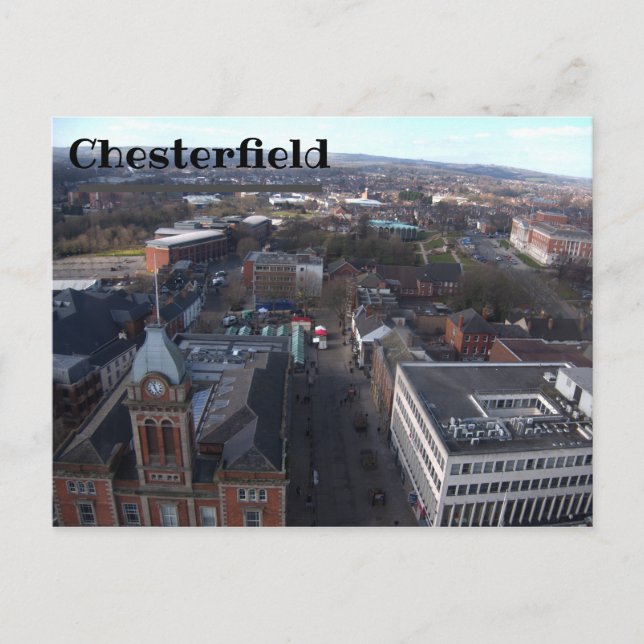Chesterfield Skyline Postcard Postkarte (Vorderseite)