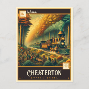 Chesterton, Indiana Vintage Postkarte