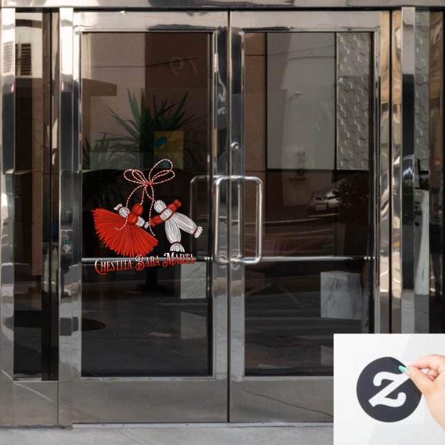Chestita Baba Marta Martenitsas Fensteraufkleber (Büro Tür)