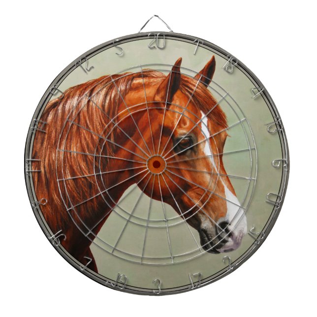 Chestnut Morgan Horse Dartscheibe (vorne)