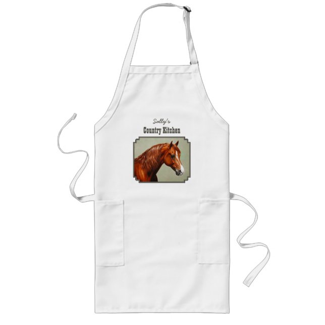 Chestnut Morgan Horse Lange Schürze (Vorne)
