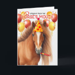 Chestnut Red Mane Horse Funny Birthday Karte<br><div class="desc">Ein wunderschönes Pferd mit Vollblut hat eine Erdbeerblonde oder rote Mähne und eine schöne Kastanie- oder Einmalfarbe auf dieser lustigen Geburtstagskarte für den Pferdeliebhaber in Ihrem Leben.</div>