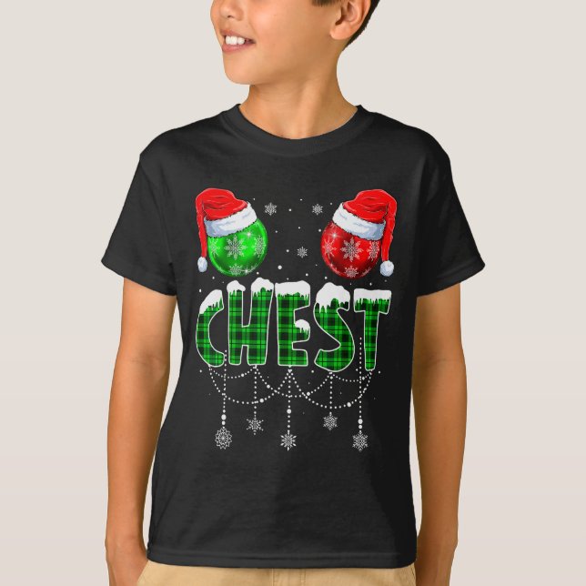 Chestnuts Matching Family Funny Chest Nuts Christm T-Shirt (Vorderseite)