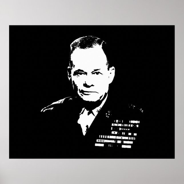 Chesty — Schwarz und Weiß Poster (Vorne)