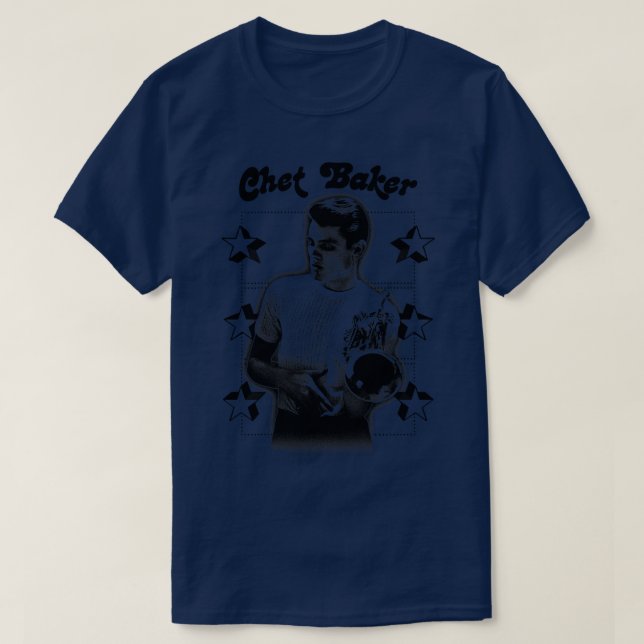 Chet Baker Jazz Music Fan Design T-Shirt (Design vorne)