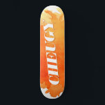 Cheugy Orange Paint Spritzer Skateboard<br><div class="desc">Feiern Sie mit diesem phantastischen Skate-Board Ihre Schön. E-Mail an christie@christiekelly.com für Hilfe bei benutzerdefinierten Artikeln! Mach es verrückt,  Leute!</div>