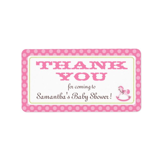 Cheval à rocher fille TY Étiquette (Devant)