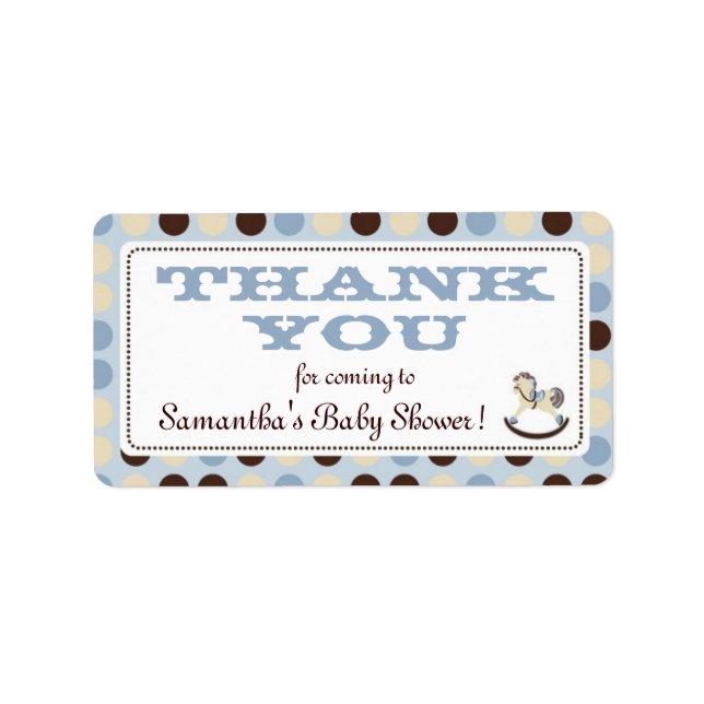 Cheval à rocher garçon TY Étiquette (Devant)