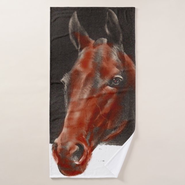 cheval amical (Serviette de bain)