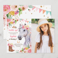 Cheval Anniversaire Invitation fille fille fille r