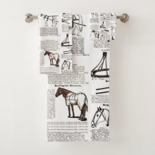Cheval Antique Publicité Journal Art