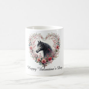 Cheval au cœur de fleurs sauvages – Mug de la Sain