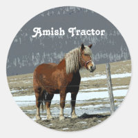 Cheval Belge En Stickers Paddock