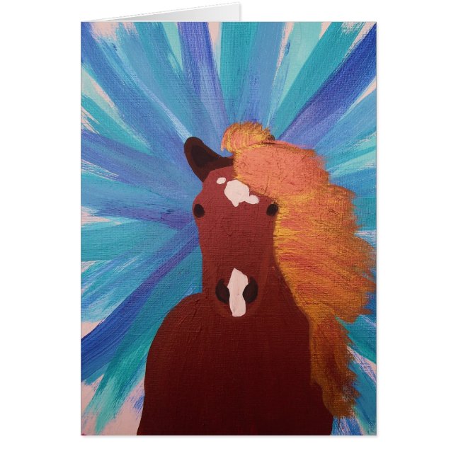 Cheval bleu (Devant)