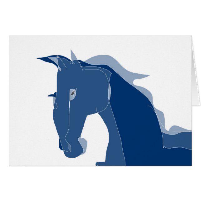 Cheval bleu (Devant horizontal)