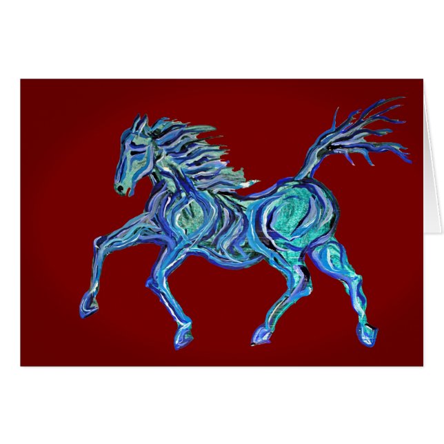 Cheval bleu peint (Devant horizontal)