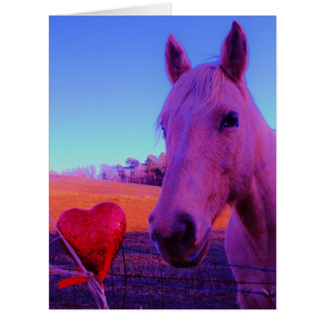 Cheval Brown et Coeur Rouge (Devant)