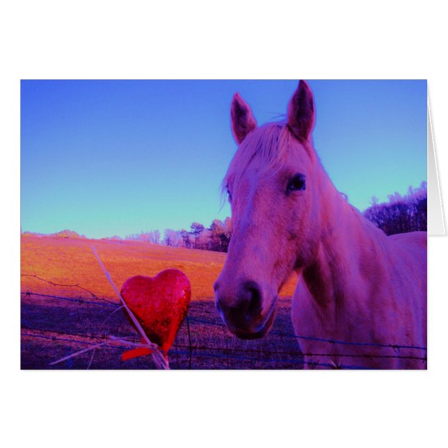 Cheval Brown et Coeur Rouge (Devant horizontal)