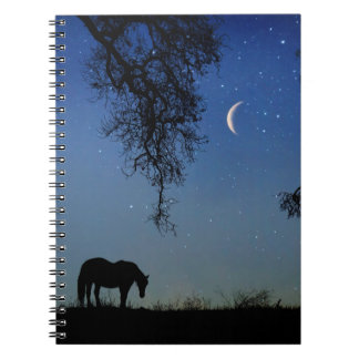Cheval Chêne et Lune Carnet lunaire