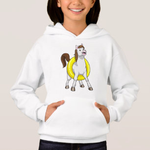 Cheval comme nageur avec Lifebouy