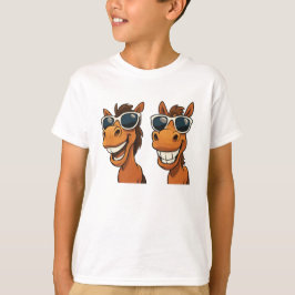 Cheval cool avec T-shirt Shades