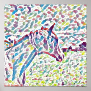 Cheval Couleurs De Vie, Poster