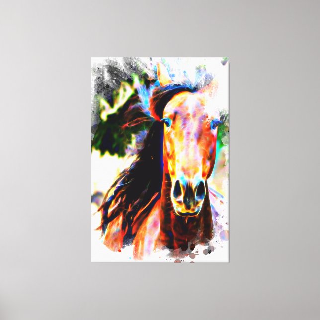 *~* Cheval d'art Équine artistique AR22 toile Impr (Recto)