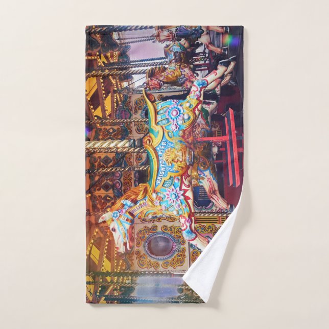 Cheval de carrousel (Serviette à main)