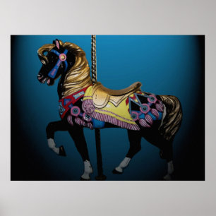 Cheval de carrousel 32 x 24 affiches