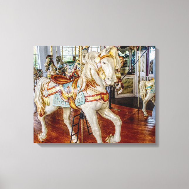 Cheval de carrousel — Toile Grande impression (Recto)