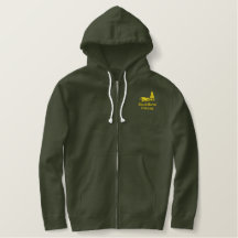Cheval de coupe avec des sweatshirts de fermeture