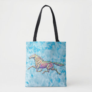Cheval de course Sac fourre-tout coloré