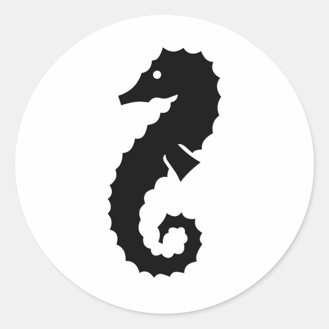 Cheval de la mer Noire - Sticker (Devant)