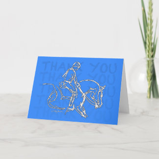 Cheval de Merci ! Carte - bleu