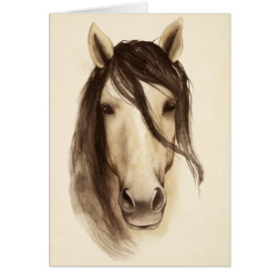 Cheval des animaux   de grange d'aquarelle