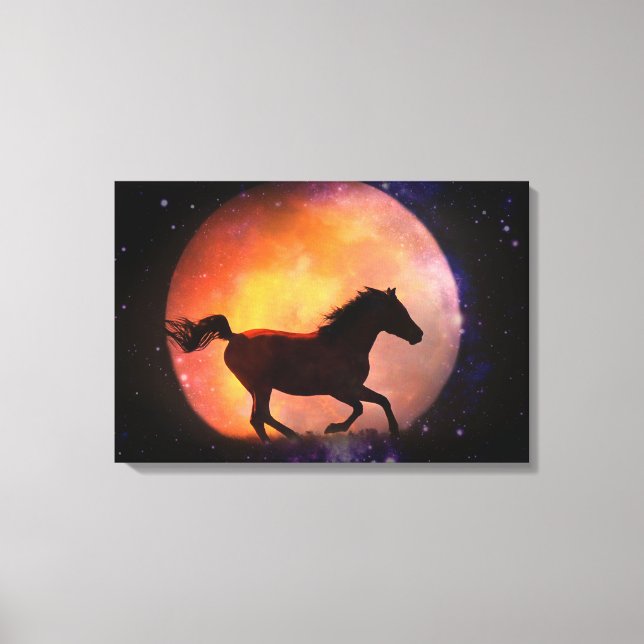 Cheval d'Imaginaire et toile de lune (Recto)