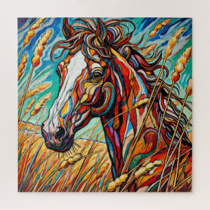 Cheval en Herbe 600 Piece Puzzle