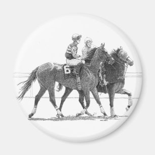 Cheval et aimant Jockey