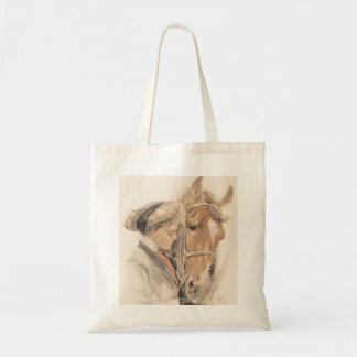 Cheval et beau sac fourre-tout à Madame Vintage