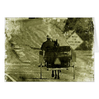 Cheval et Buggy Sepia Grunge