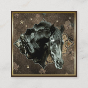 Cheval friésien - Carte de visite