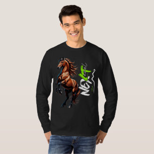 cheval hommes t-shirt animaux illustration chevaux