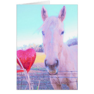 Cheval jaune et Coeur rouge