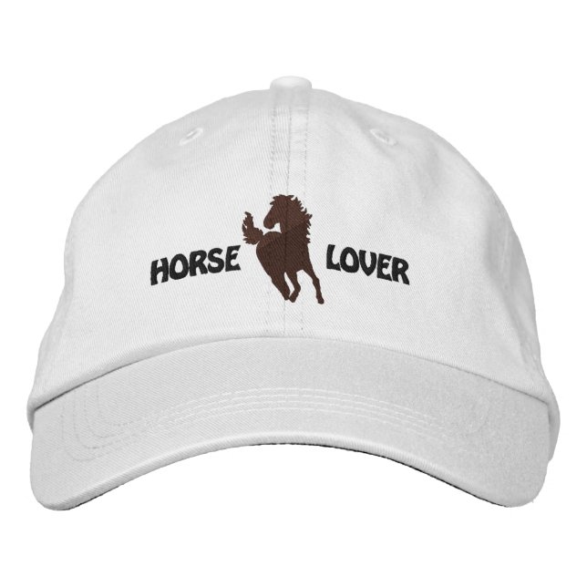 Cheval Lover Casquette brodé - Différents styles d (Devant)