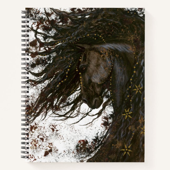 Cheval Majestic par Bihrle Carnet Spiral de 8,5 x  (Devant)