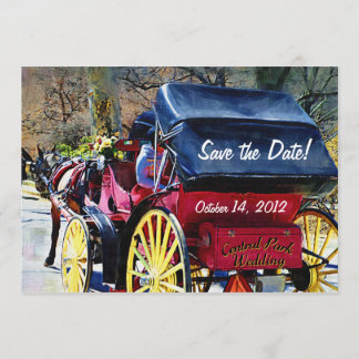 Cheval n Buggy Enregistrer la carte Mariage Date