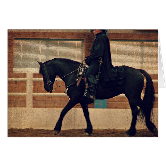 Cheval noir (Devant horizontal)